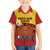 Papua New Guinea Independence Day Family Matching Off The Shoulder Long Sleeve Dress and Hawaiian Shirt Since 1975 Unity In Diversity