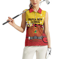 Papua New Guinea Independence Day Women Sleeveless Polo Shirt Since 1975 Unity In Diversity