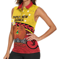 Papua New Guinea Independence Day Women Sleeveless Polo Shirt Since 1975 Unity In Diversity