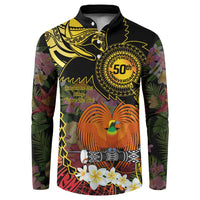 Papua New Guinea 50th Independence Anniversary Button Sweatshirt Independen Stet bilong Papua Niu Gini LT14