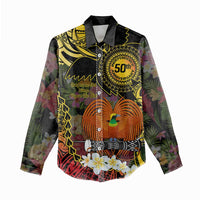Papua New Guinea 50th Independence Anniversary Women Casual Shirt Independen Stet bilong Papua Niu Gini LT14