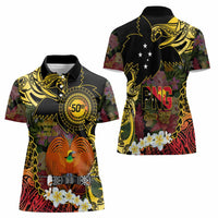 Papua New Guinea 50th Independence Anniversary Women Polo Shirt Independen Stet bilong Papua Niu Gini LT14