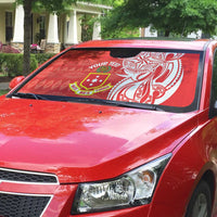 Personalised Kolisi Tonga Auto Sun Shade Mate Maa Tonga Ngatu Pattern LT14 - Polynesian Pride