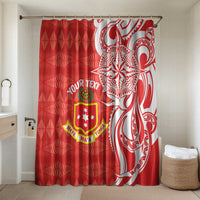 Personalised Kolisi Tonga Bathroom Set Mate Maa Tonga Ngatu Pattern - Polynesian Pride