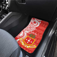 Personalised Kolisi Tonga Car Mats Mate Maa Tonga Ngatu Pattern - Polynesian Pride