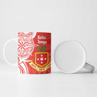 Personalised Kolisi Tonga Ceramic Mug Mate Maa Tonga Ngatu Pattern LT14 - Polynesian Pride
