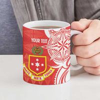 Personalised Kolisi Tonga Ceramic Mug Mate Maa Tonga Ngatu Pattern LT14 - Polynesian Pride