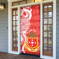 Personalised Kolisi Tonga Door Cover Mate Maa Tonga Ngatu Pattern LT14 - Polynesian Pride