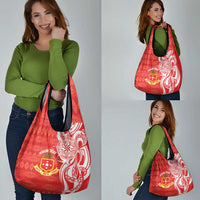 Personalised Kolisi Tonga Grocery Bag Mate Maa Tonga Ngatu Pattern LT14 - Polynesian Pride