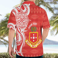 Personalised Kolisi Tonga Hawaiian Shirt Mate Maa Tonga Ngatu Pattern - Polynesian Pride
