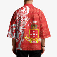 Personalised Kolisi Tonga Kimono Mate Maa Tonga Ngatu Pattern - Polynesian Pride