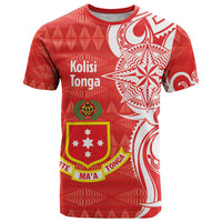 Personalised Kolisi Tonga T Shirt Mate Maa Tonga Ngatu Pattern - Polynesian Pride