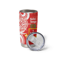 Personalised Kolisi Tonga Tumbler Cup Mate Maa Tonga Ngatu Pattern LT14 - Polynesian Pride