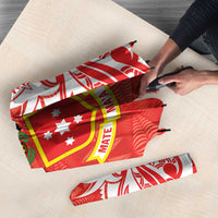 Personalised Kolisi Tonga Umbrella Mate Maa Tonga Ngatu Pattern LT14 - Polynesian Pride
