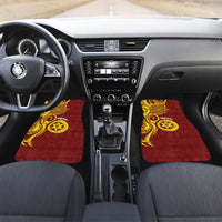 Personalised Tonga High School Car Mats THS Tongan Ngatu Pattern - Polynesian Pride