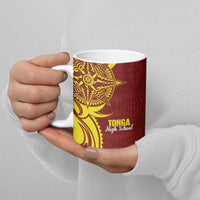 Personalised Tonga High School Ceramic Mug THS Tongan Ngatu Pattern LT14 - Polynesian Pride