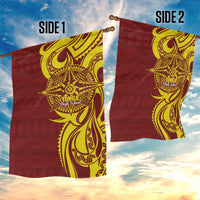 Personalised Tonga High School Garden Flag THS Tongan Ngatu Pattern - Polynesian Pride