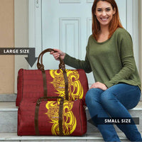 Personalised Tonga High School Travel Bag THS Tongan Ngatu Pattern LT14 - Polynesian Pride
