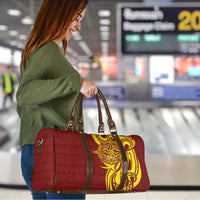 Personalised Tonga High School Travel Bag THS Tongan Ngatu Pattern LT14 - Polynesian Pride