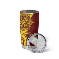 Personalised Tonga High School Tumbler Cup THS Tongan Ngatu Pattern LT14 - Polynesian Pride