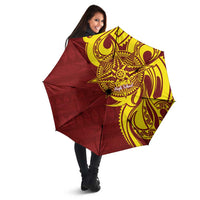 Personalised Tonga High School Umbrella THS Tongan Ngatu Pattern LT14 - Polynesian Pride