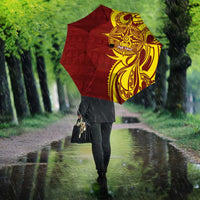 Personalised Tonga High School Umbrella THS Tongan Ngatu Pattern LT14 - Polynesian Pride