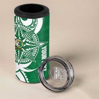 Personalised Liahona - Saineha High School 4 in 1 Can Cooler Tumbler Tongan Ngatu Pattern LT14 - Polynesian Pride