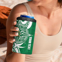 Personalised Liahona - Saineha High School 4 in 1 Can Cooler Tumbler Tongan Ngatu Pattern LT14 - Polynesian Pride