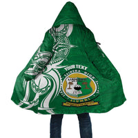Personalised Liahona - Saineha High School Cloak Tongan Ngatu Pattern LT14 Unisex Green - Polynesian Pride