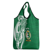 Personalised Liahona - Saineha High School Grocery Bag Tongan Ngatu Pattern LT14 - Polynesian Pride