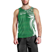 Personalised Liahona - Saineha High School Men Tank Top Tongan Ngatu Pattern - Polynesian Pride