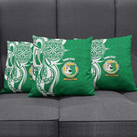 Personalised Liahona - Saineha High School Pillow Cover Tongan Ngatu Pattern LT14 - Polynesian Pride