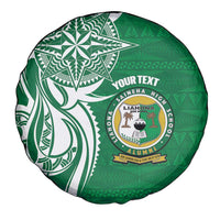 Personalised Liahona - Saineha High School Spare Tire Cover Tongan Ngatu Pattern - Polynesian Pride