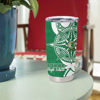 Personalised Liahona - Saineha High School Tumbler Cup Tongan Ngatu Pattern LT14 - Polynesian Pride