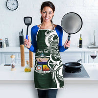 Personalised Tonga Takuilau College Apron Est 1975 Tongan Ngatu Pattern LT14 - Polynesian Pride