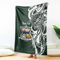 Personalised Tonga Takuilau College Blanket Est 1975 Tongan Ngatu Pattern - Polynesian Pride
