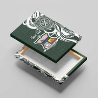 Personalised Tonga Takuilau College Canvas Wall Art Est 1975 Tongan Ngatu Pattern - Polynesian Pride