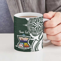 Personalised Tonga Takuilau College Ceramic Mug Est 1975 Tongan Ngatu Pattern LT14 - Polynesian Pride