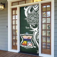 Personalised Tonga Takuilau College Door Cover Est 1975 Tongan Ngatu Pattern LT14 - Polynesian Pride