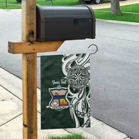 Personalised Tonga Takuilau College Garden Flag Est 1975 Tongan Ngatu Pattern - Polynesian Pride