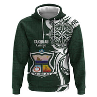 Personalised Tonga Takuilau College Hoodie Est 1975 Tongan Ngatu Pattern - Polynesian Pride