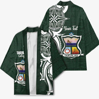 Personalised Tonga Takuilau College Kimono Est 1975 Tongan Ngatu Pattern - Polynesian Pride