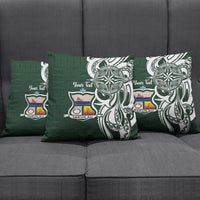 Personalised Tonga Takuilau College Pillow Cover Est 1975 Tongan Ngatu Pattern LT14 - Polynesian Pride