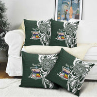 Personalised Tonga Takuilau College Pillow Cover Est 1975 Tongan Ngatu Pattern LT14 - Polynesian Pride