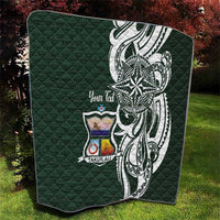 Personalised Tonga Takuilau College Quilt Est 1975 Tongan Ngatu Pattern - Polynesian Pride