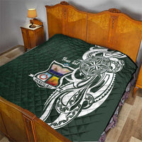 Personalised Tonga Takuilau College Quilt Est 1975 Tongan Ngatu Pattern - Polynesian Pride