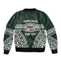 Personalised Tonga Takuilau College Bomber Jacket 50th Anniversary Ngatu Kupesi - Polynesian Pride