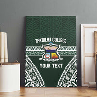 Personalised Tonga Takuilau College Canvas Wall Art 50th Anniversary Ngatu Kupesi - Polynesian Pride