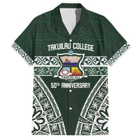 Personalised Tonga Takuilau College Hawaiian Shirt 50th Anniversary Ngatu Kupesi - Polynesian Pride