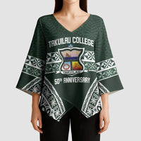 Personalised Tonga Takuilau College Kimono Sleeve Blouse 50th Anniversary Ngatu Kupesi - Polynesian Pride